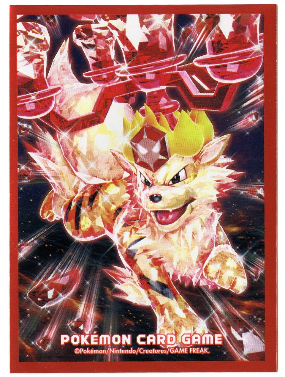 Original Card Game Sleeve Terastal Arcanine Premium Gloss 1