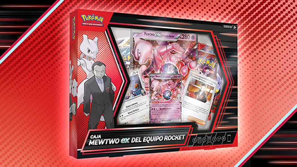 Caja Mewtwo ex del Equipo Rocket (Español)  2