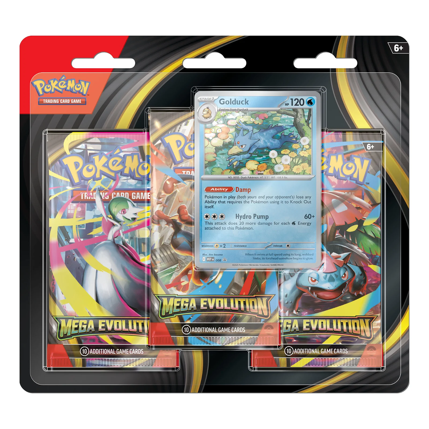 POKEMON TCG MEGA EVOLUTION - 3-PACK BLISTER INGLÉS  2
