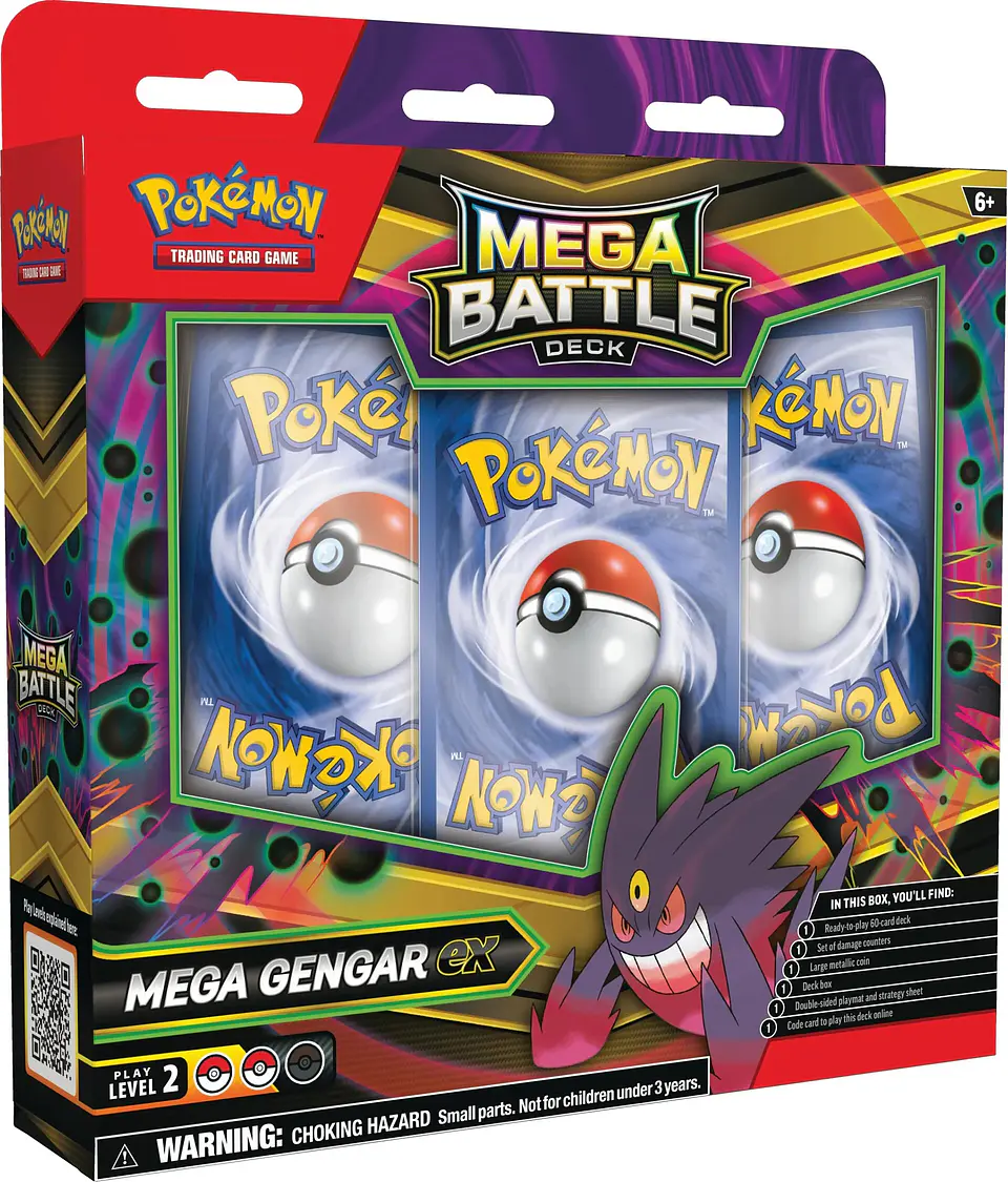 POKEMON DELUXE  BATTLE DECKS ESPAÑOL MEGA GENGAR 2025 1