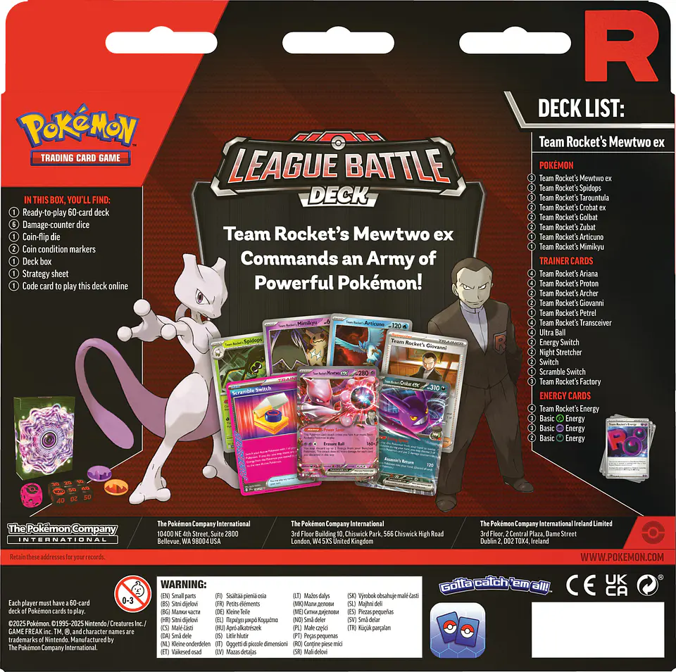 Team Rocket’s Mewtwo ex League Battle Deck ESPAÑOL  2