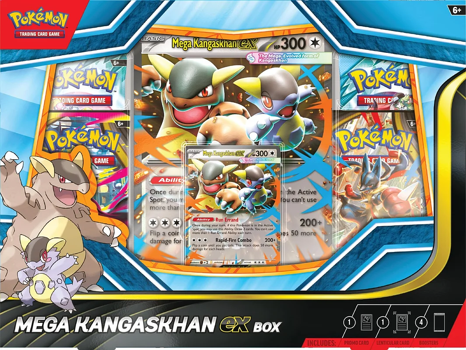 POKEMON TCG MEGA KANGASKHAN EX BOX Español  2