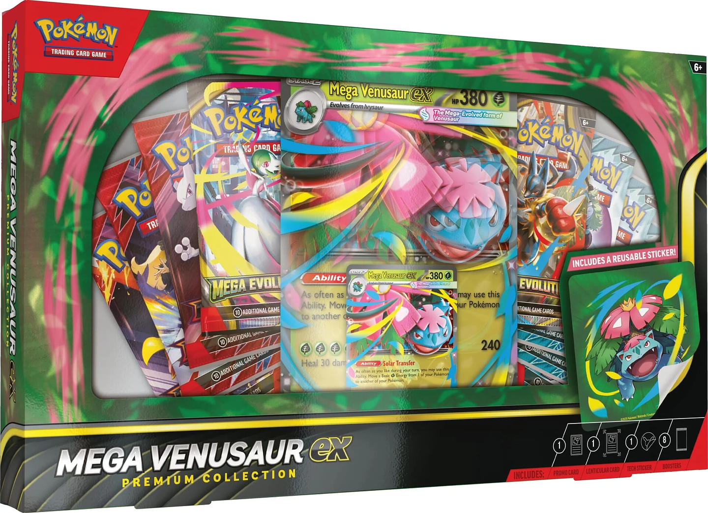 POKEMON TCG MEGA VENUSAUR EX PREMIUM COLLECTION ESPAÑOL  1
