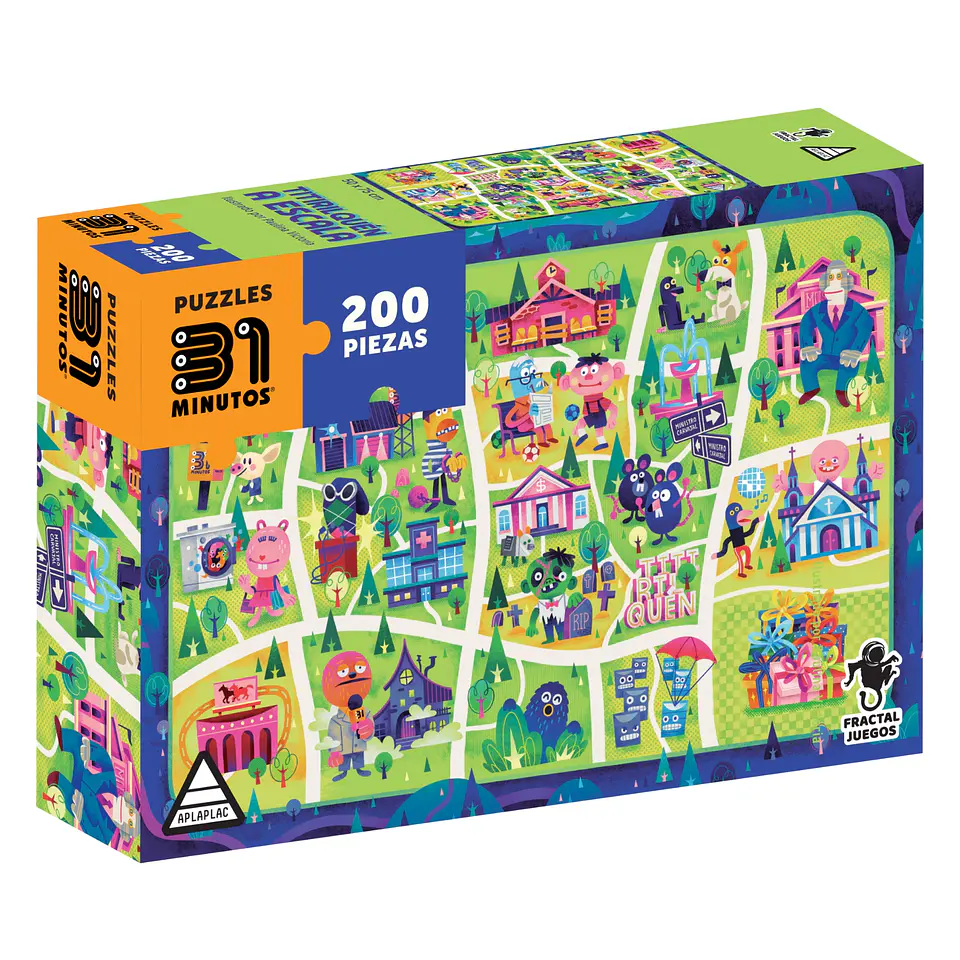 Puzzle Rompecabezas 31 Minutos 200 piezas – Titirilquén a Escala 1