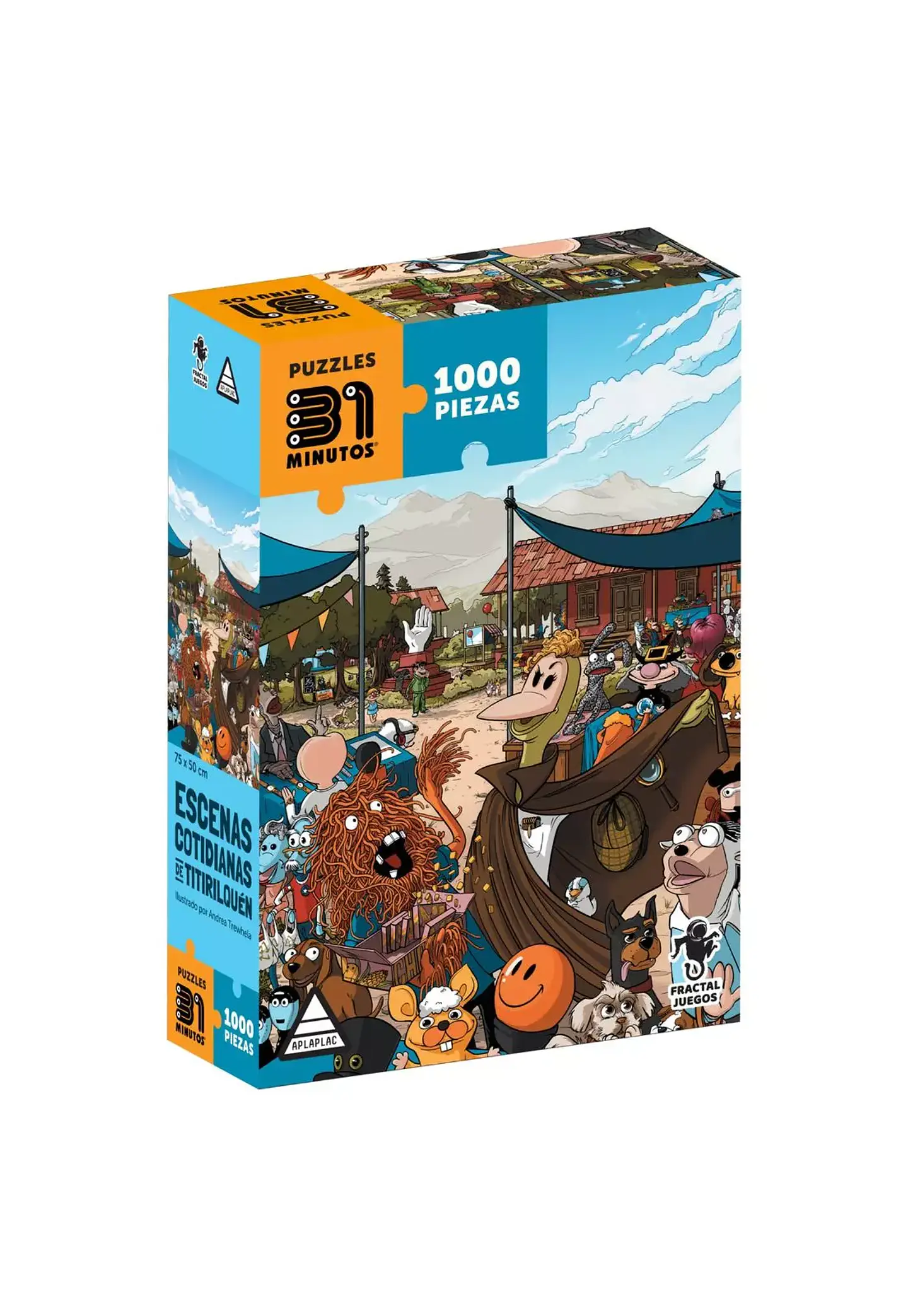 Puzzle Rompecabezas 31 Minutos 1000 piezas – Escenas Cotidianas de Titirilquén 1