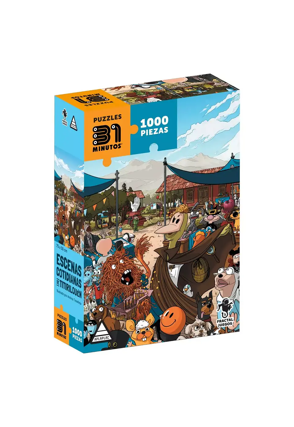 Puzzle Rompecabezas 31 Minutos 1000 piezas – Escenas Cotidianas de Titirilquén 1