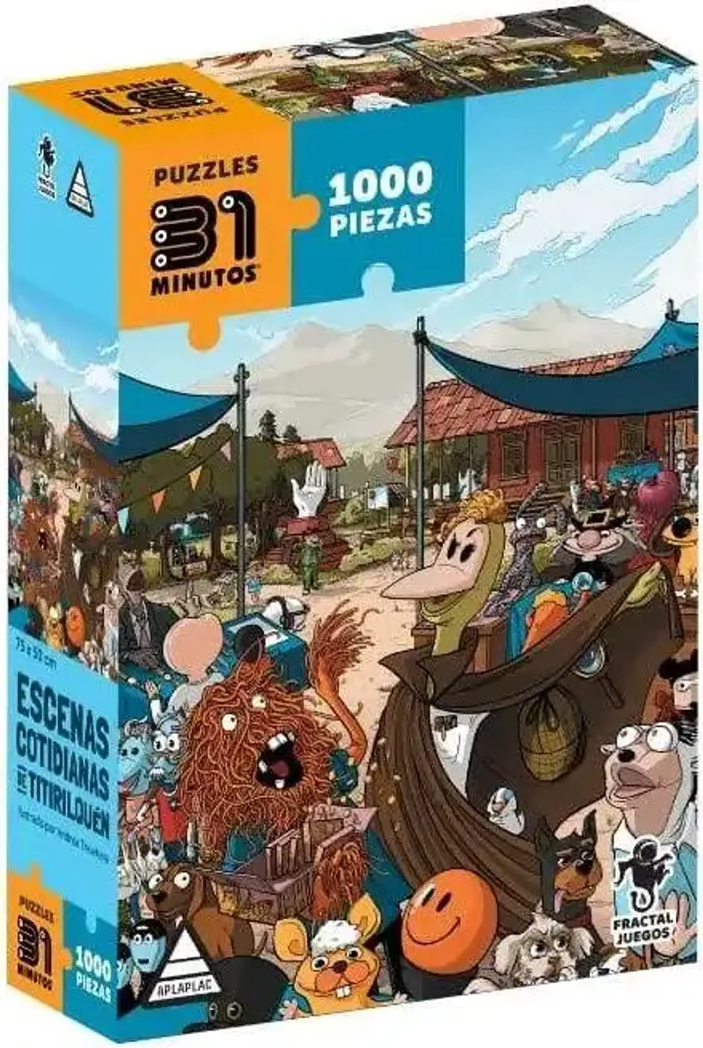 Puzzle Rompecabezas 31 Minutos 1000 piezas – Escenas Cotidianas de Titirilquén 3