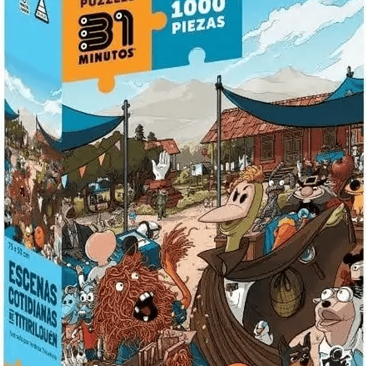 Puzzle Rompecabezas 31 Minutos 1000 piezas – Escenas Cotidianas de Titirilquén 3
