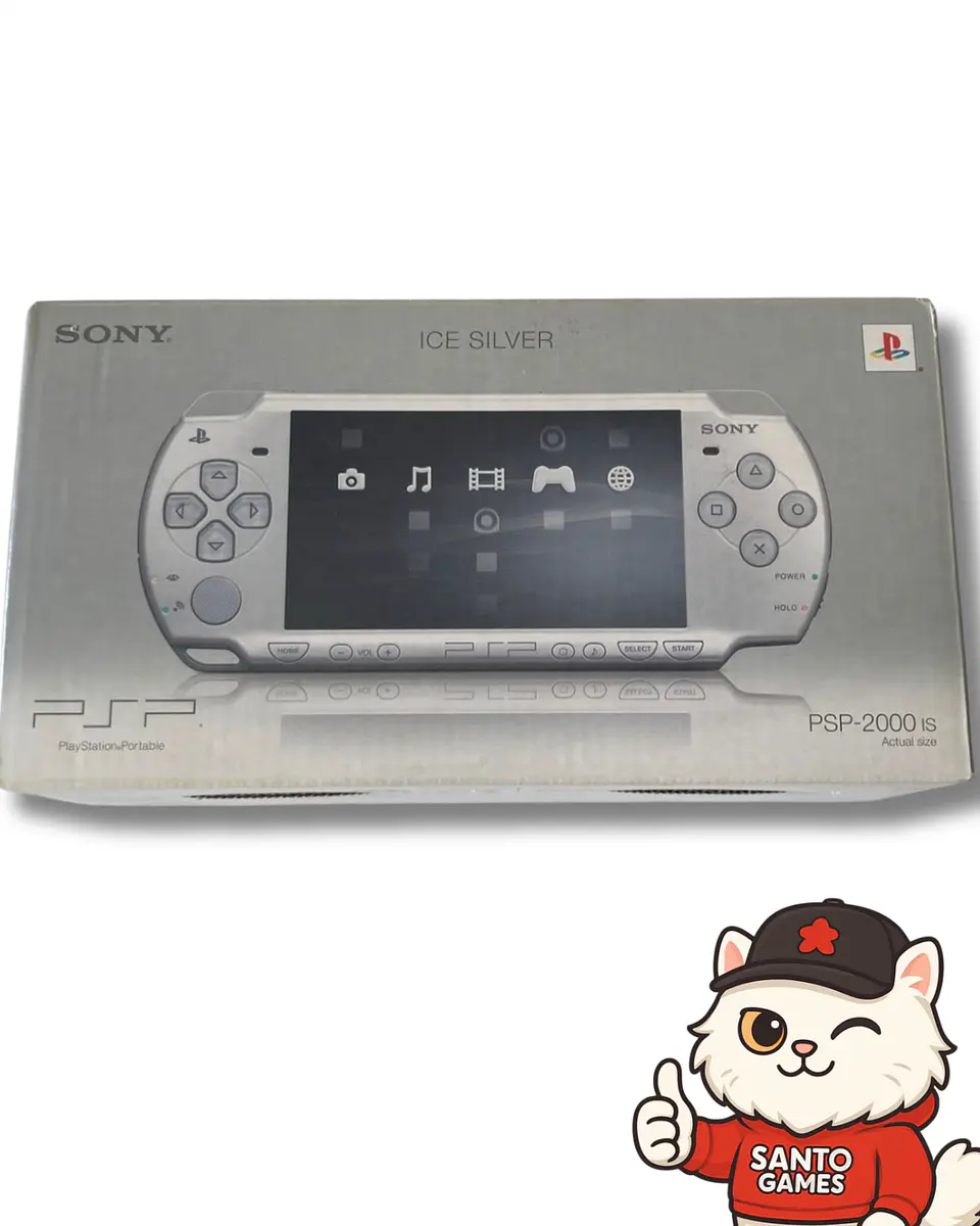 PSP 2000 Ice Silver – Edición Original con Caja 4