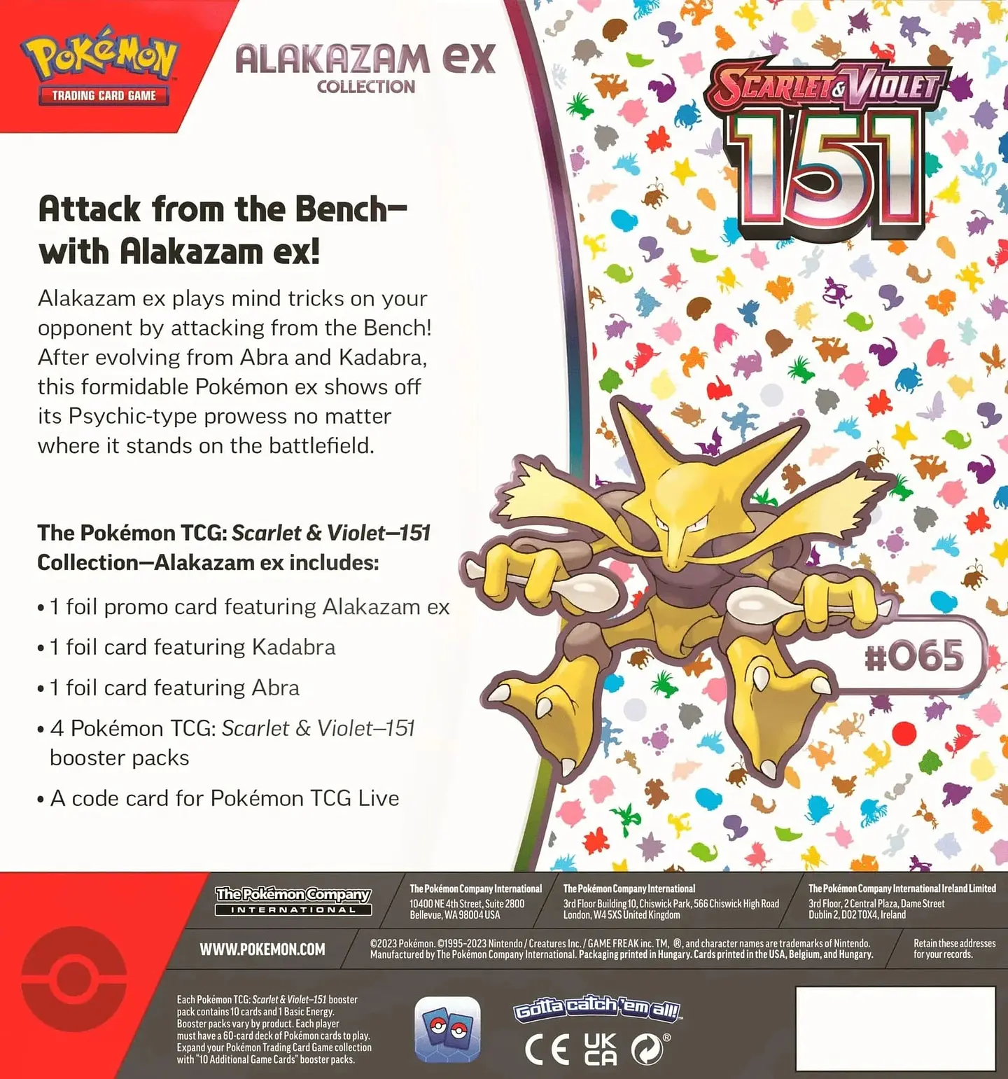 Pokémon 151 Alakazam Ex Collection Inglés 6