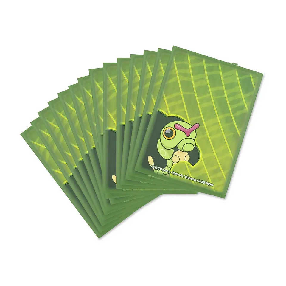 Pokémon TCG: Caterpie Munch Time Card Sleeves (65 Sleeves) 2