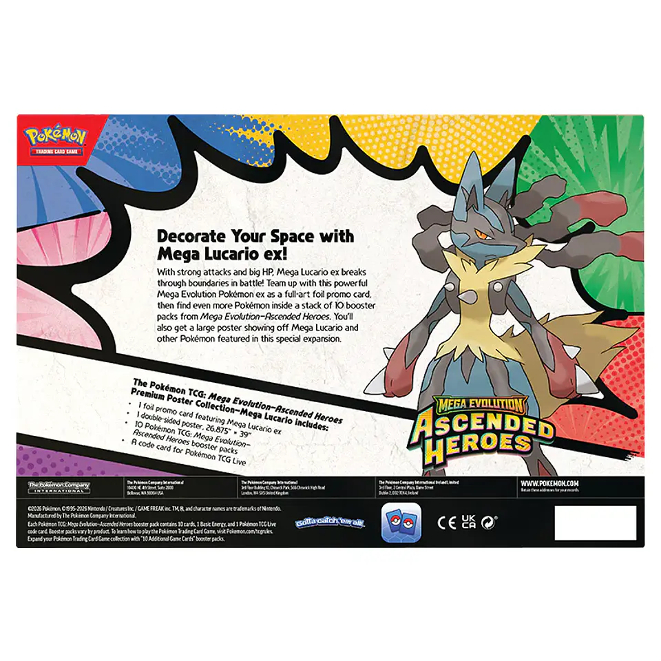 Ascended Heroes Poster Collection Mega Lucario ex ES 2