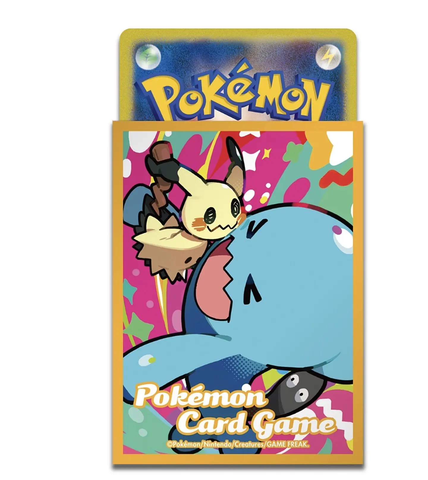 Pokémon Trading Card Game – Fundas para cartas Mimikyu & Wobbuffet [Naranja] 2
