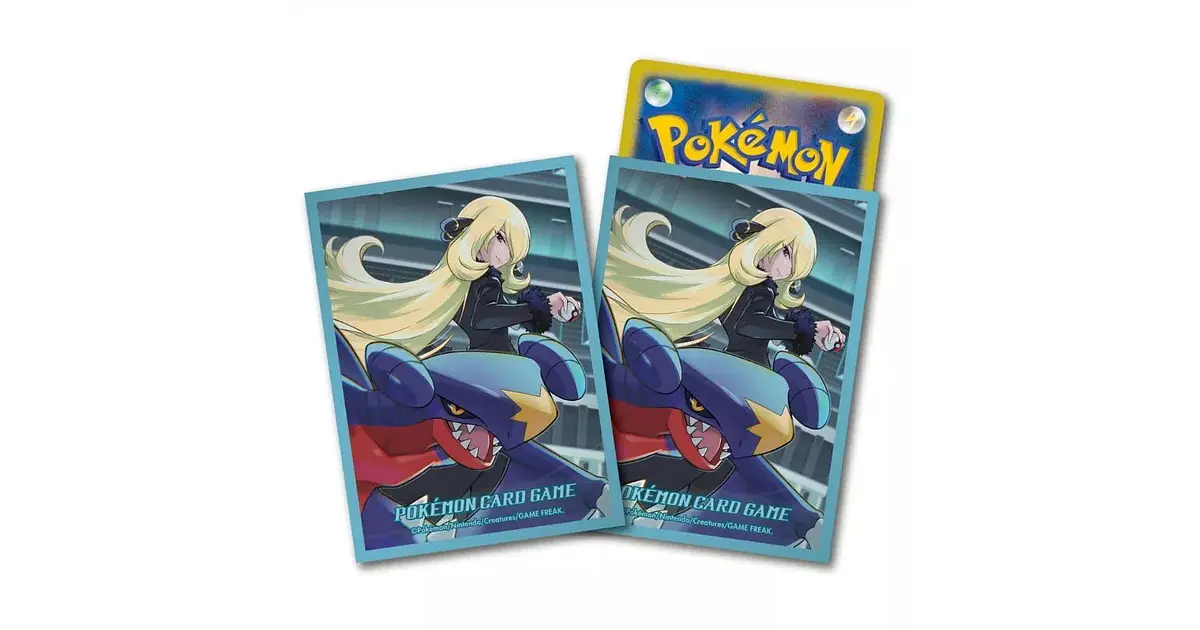 pokemon cynthia card sleeves Garchomp Light Blue may be subjected to some import restrictions Chinese Cynthia & Garchomp Individual