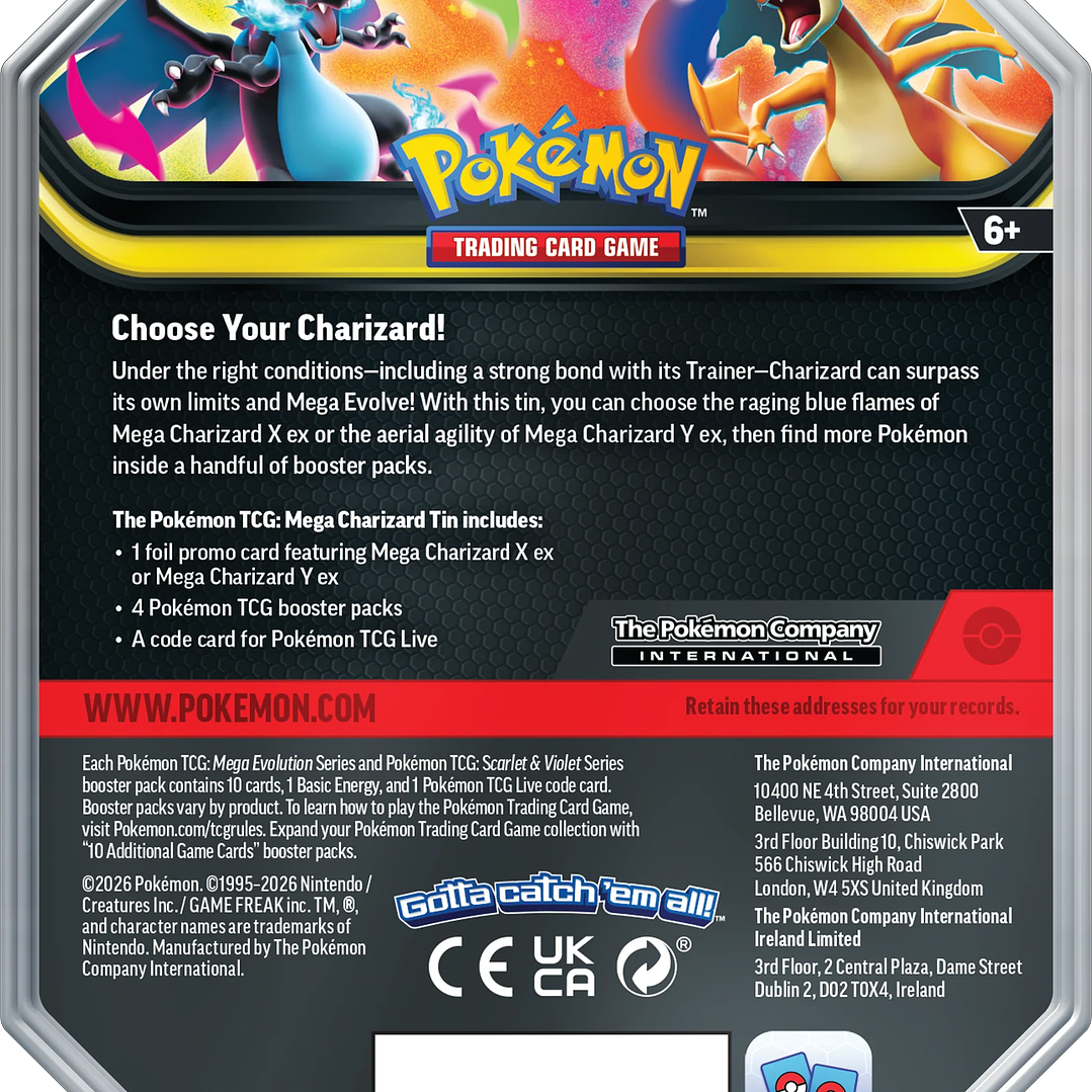 MEGA CHARIZARD X TIN ENGLISH 2