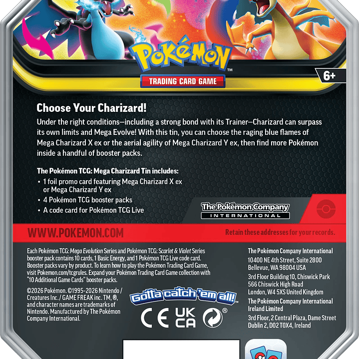 MEGA CHARIZARD X TIN ENGLISH 2