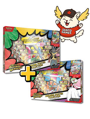 PREMIUM POSTER COLLECTION MEGA GARDEVOIR-LUCARIO EX INGLÉS