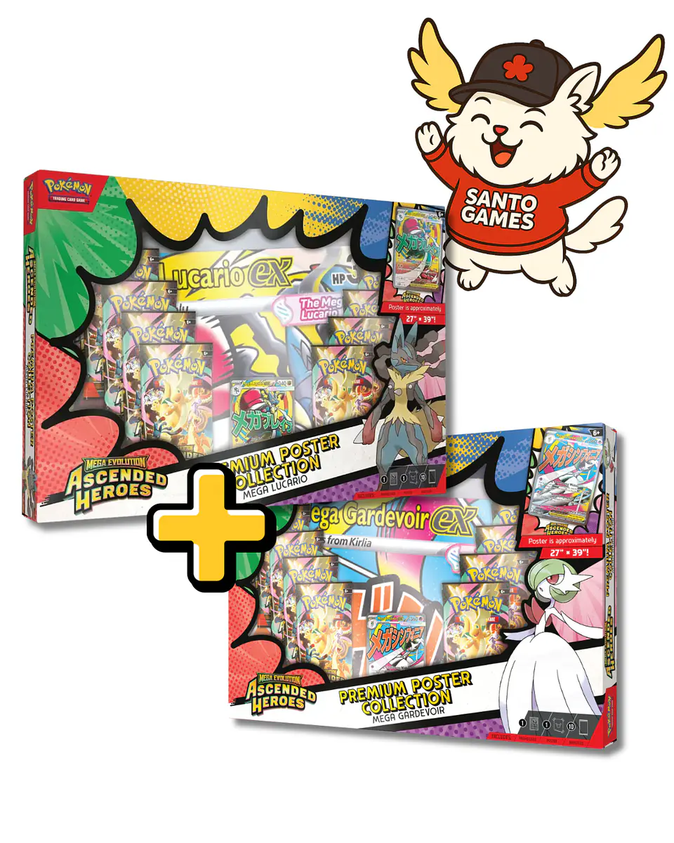 PREMIUM POSTER COLLECTION MEGA GARDEVOIR-LUCARIO EX INGLÉS 1