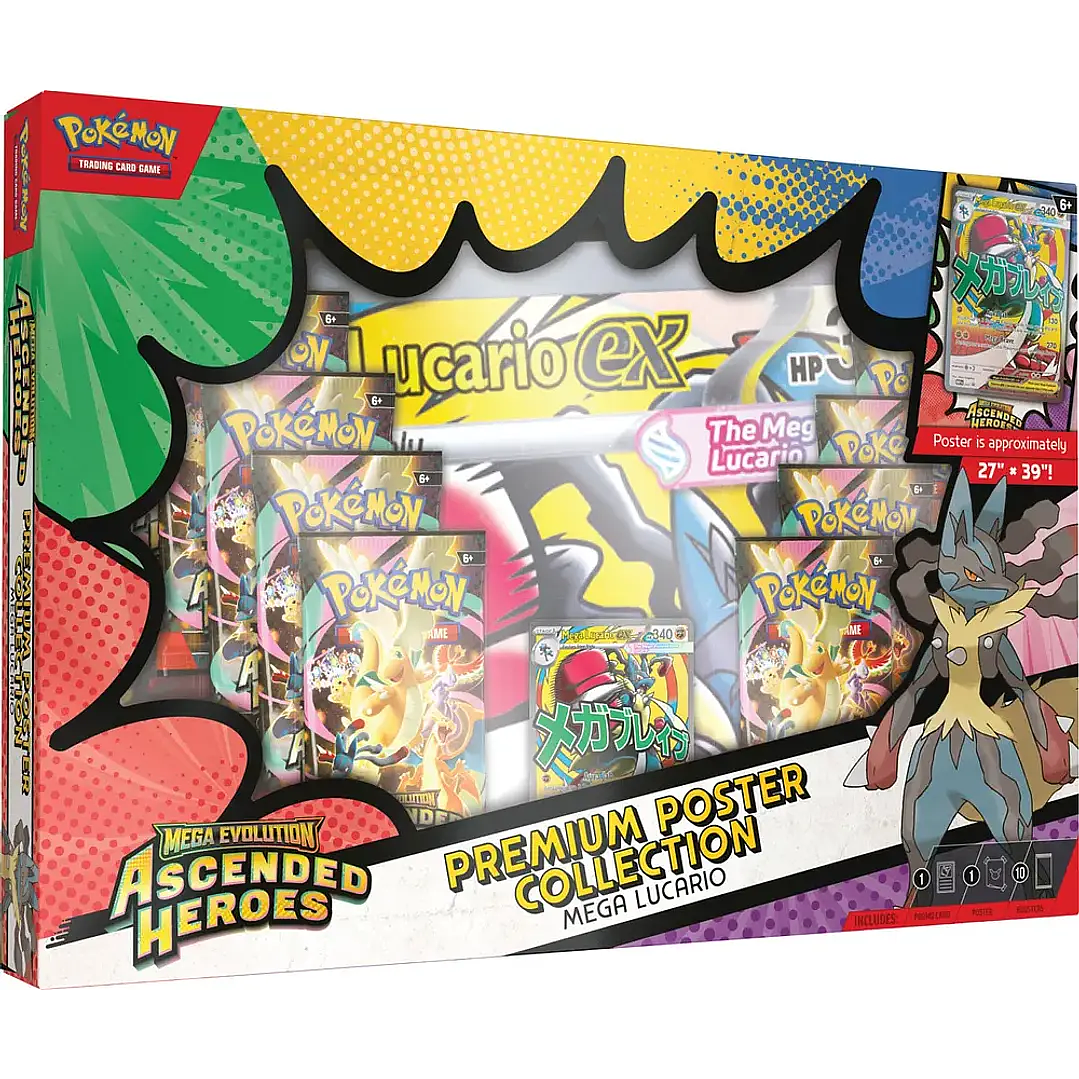 PREMIUM POSTER COLLECTION MEGA GARDEVOIR-LUCARIO EX INGLÉS 6
