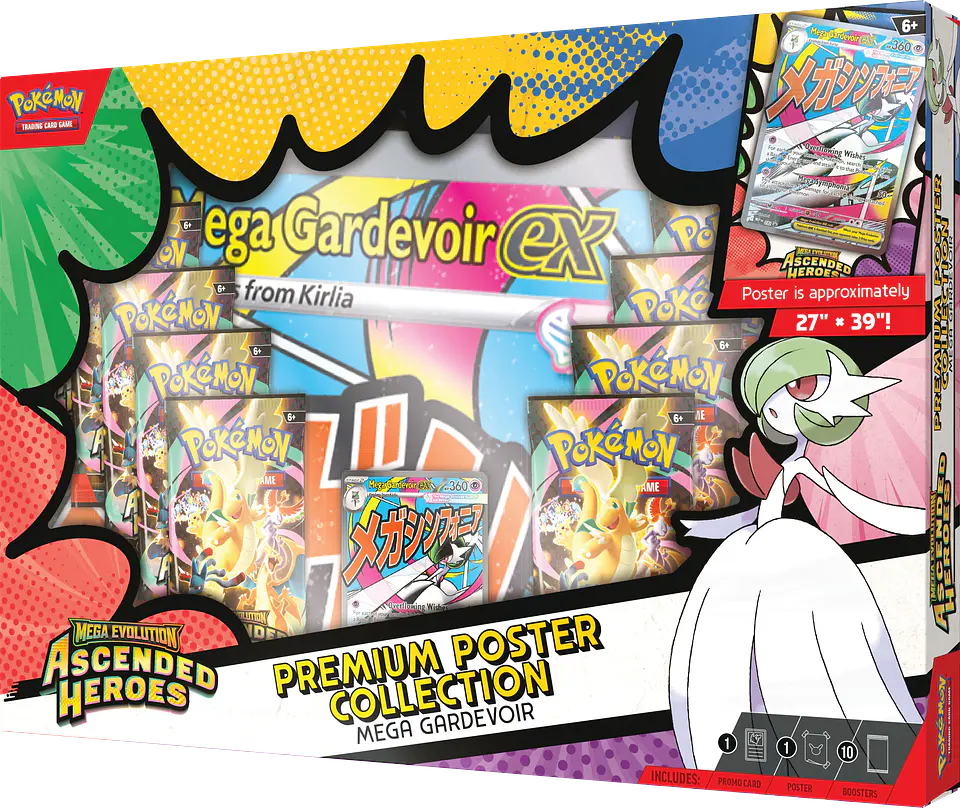 PREMIUM POSTER COLLECTION MEGA GARDEVOIR-LUCARIO EX INGLÉS 2