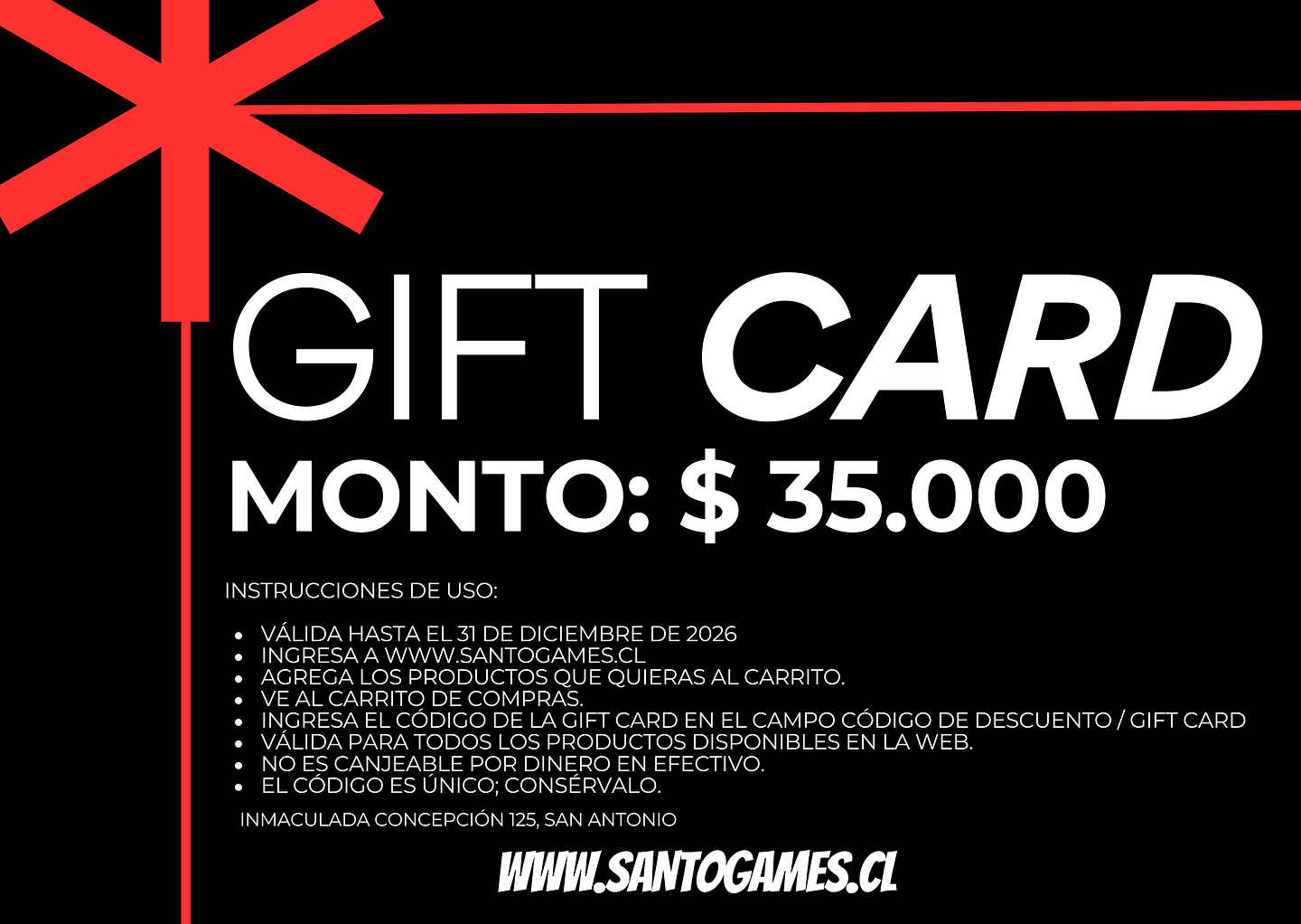 Gift Card $35.000 2
