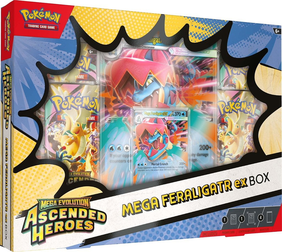 RESERVA 24/04/2026 -  Heroes Mega Feraligatr Ex Box Inglés 1