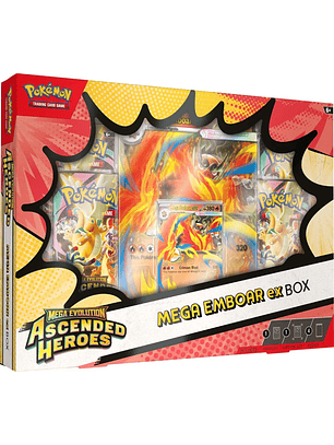 Ascended Heroes Mega Emboar Ex Box Inglés