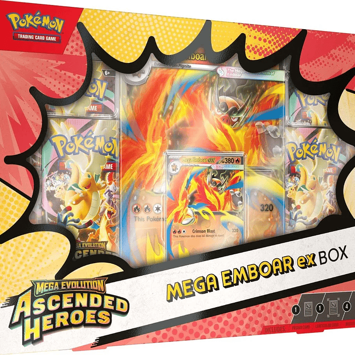 Ascended Heroes Mega Emboar Ex Box Inglés 1