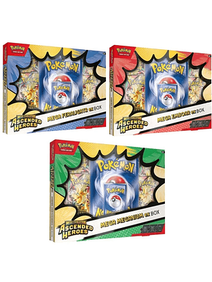 Ascended Heroes Mega Ex Box Inglés x 3