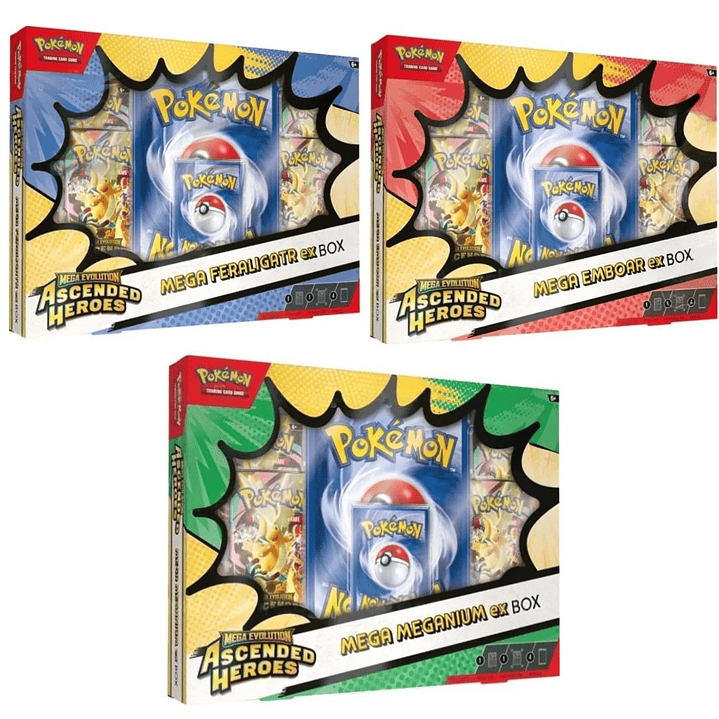 Ascended Heroes Mega Ex Box Inglés x 3 1