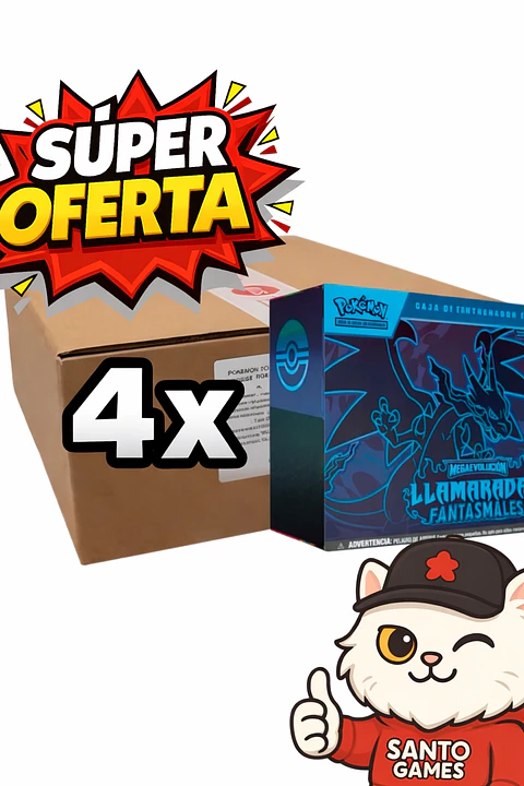 PHANTASMAL FLAMES - ELITE TRAINER BOX - ESPAÑOL x 4