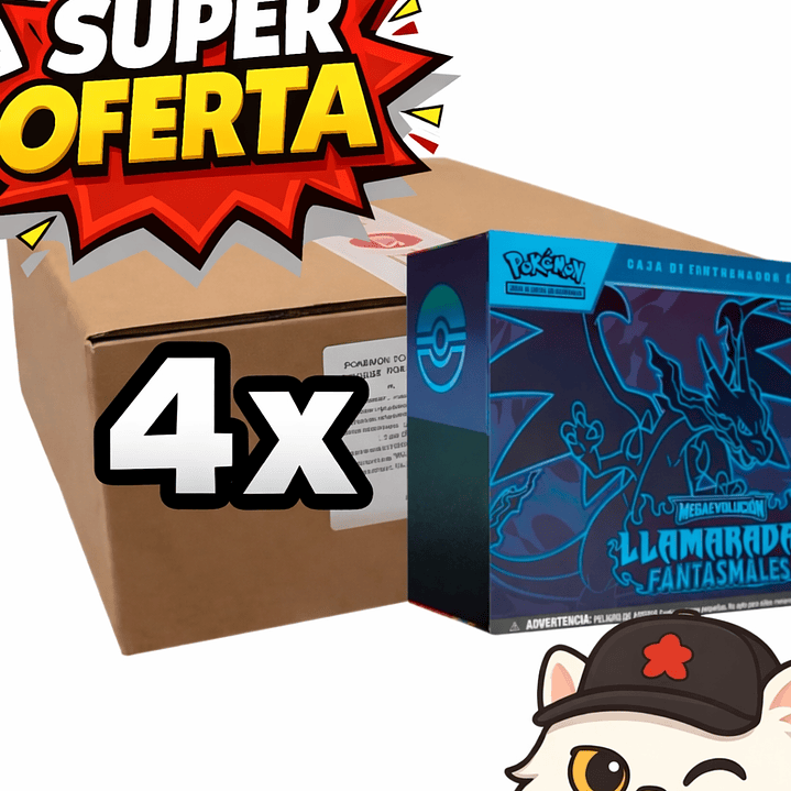 PHANTASMAL FLAMES - ELITE TRAINER BOX - ESPAÑOL x 4 1