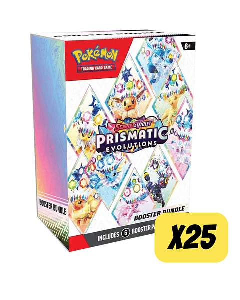 Case Prismatic Evolutions Booster Bundle (25 unidades) Inglés
