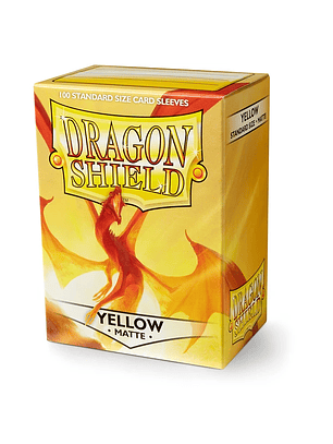 Protectores (100) Dragon Shield Matte - Yellow