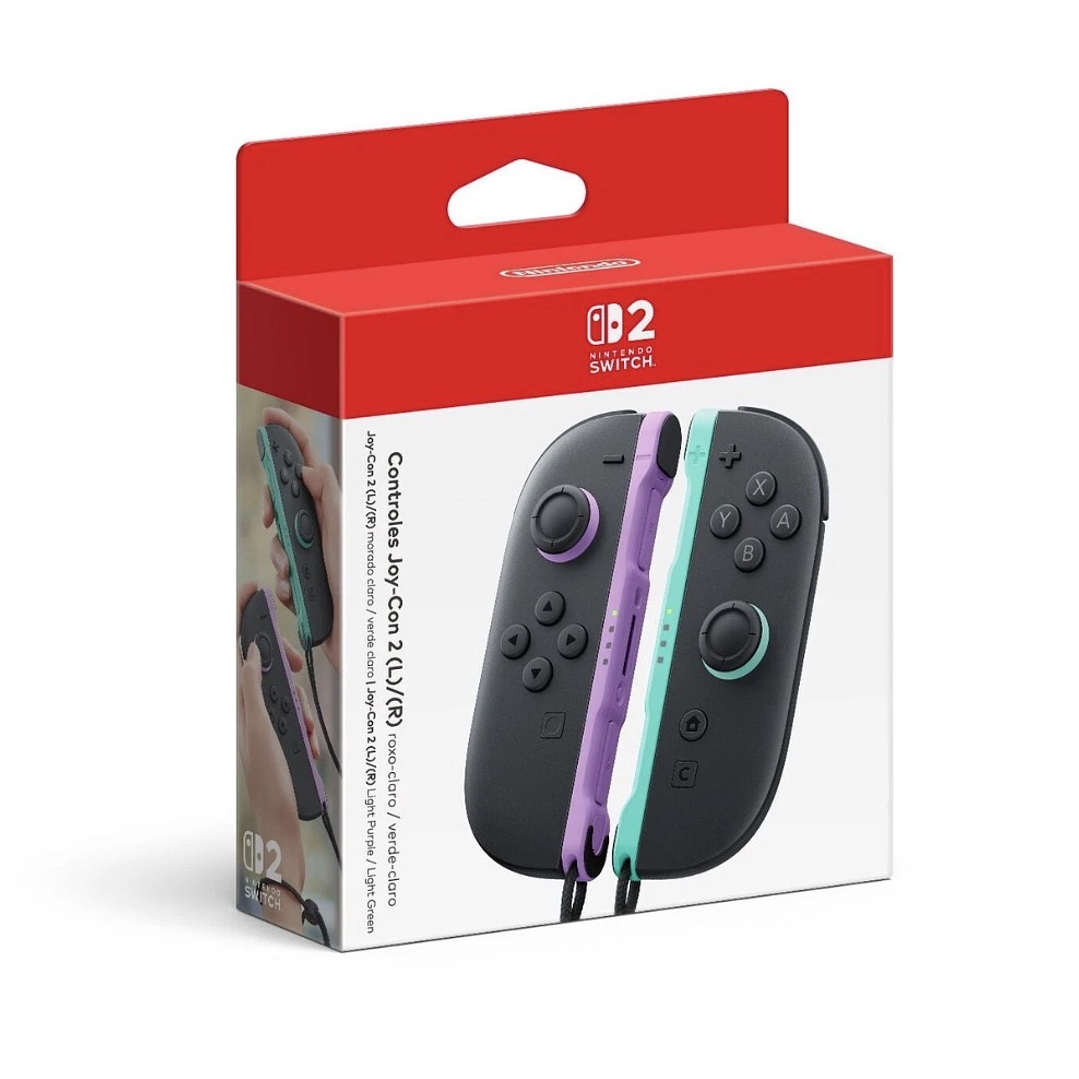 Joy Con Light Purple / Light Green Switch 2 1