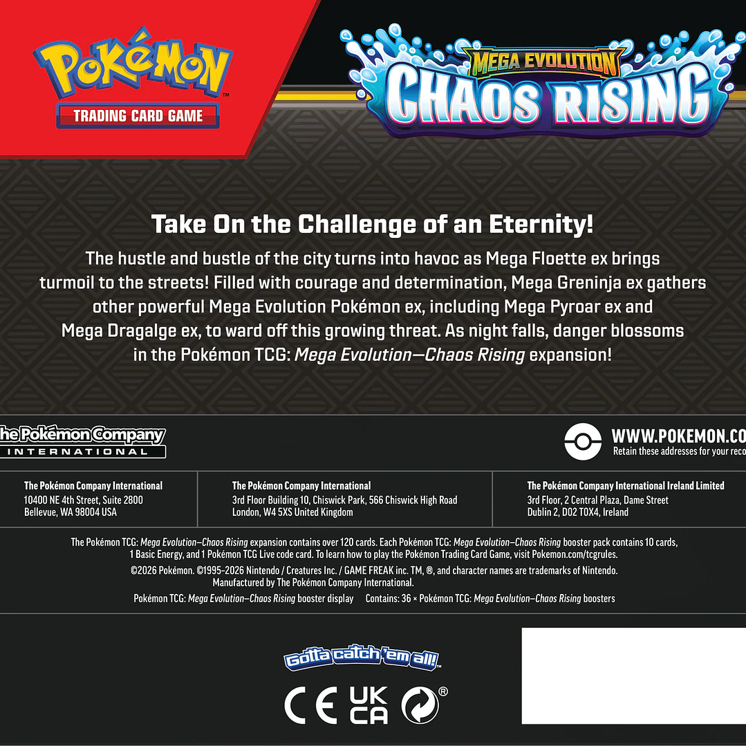 [PREVENTA 18/05/26] Mega Evolution Chaos Rising - Booster Box - Ingles 7