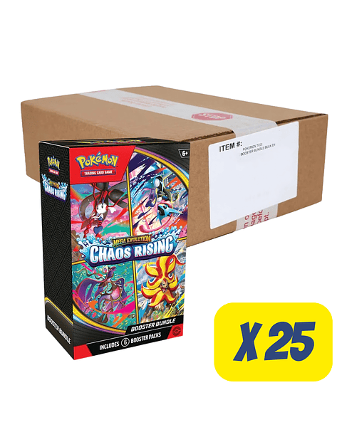 [PREVENTA 18/05/26] Mega Evolution Chaos Rising - Case Booster Bundle - Ingles