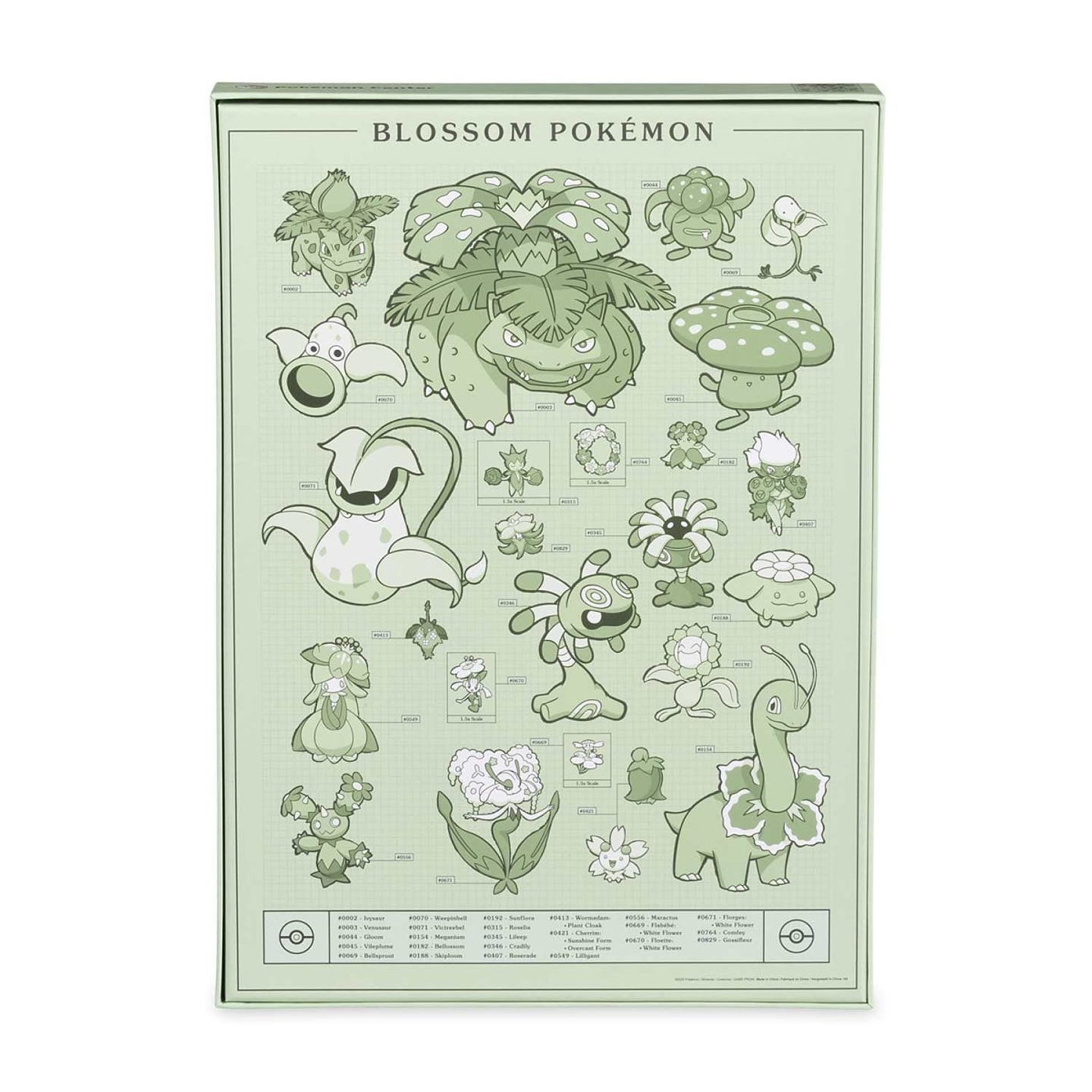 POKÉMON RESEARCHER: BLOSSOM POKÉMON PUZZLE (1,000 PIEZAS) 2