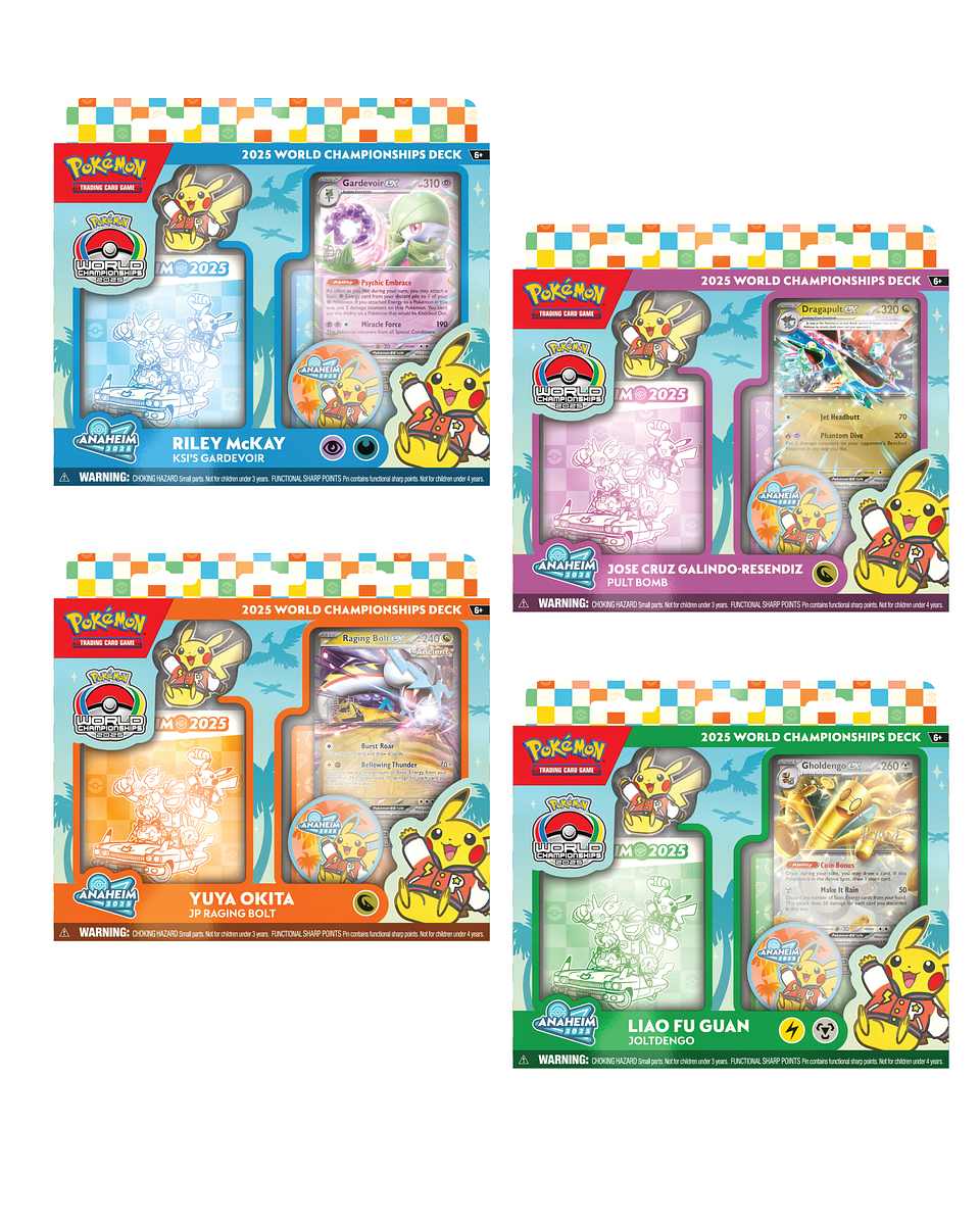 PREVENTA Pokémon World Championships Decks 2025 Anaheim SET 1