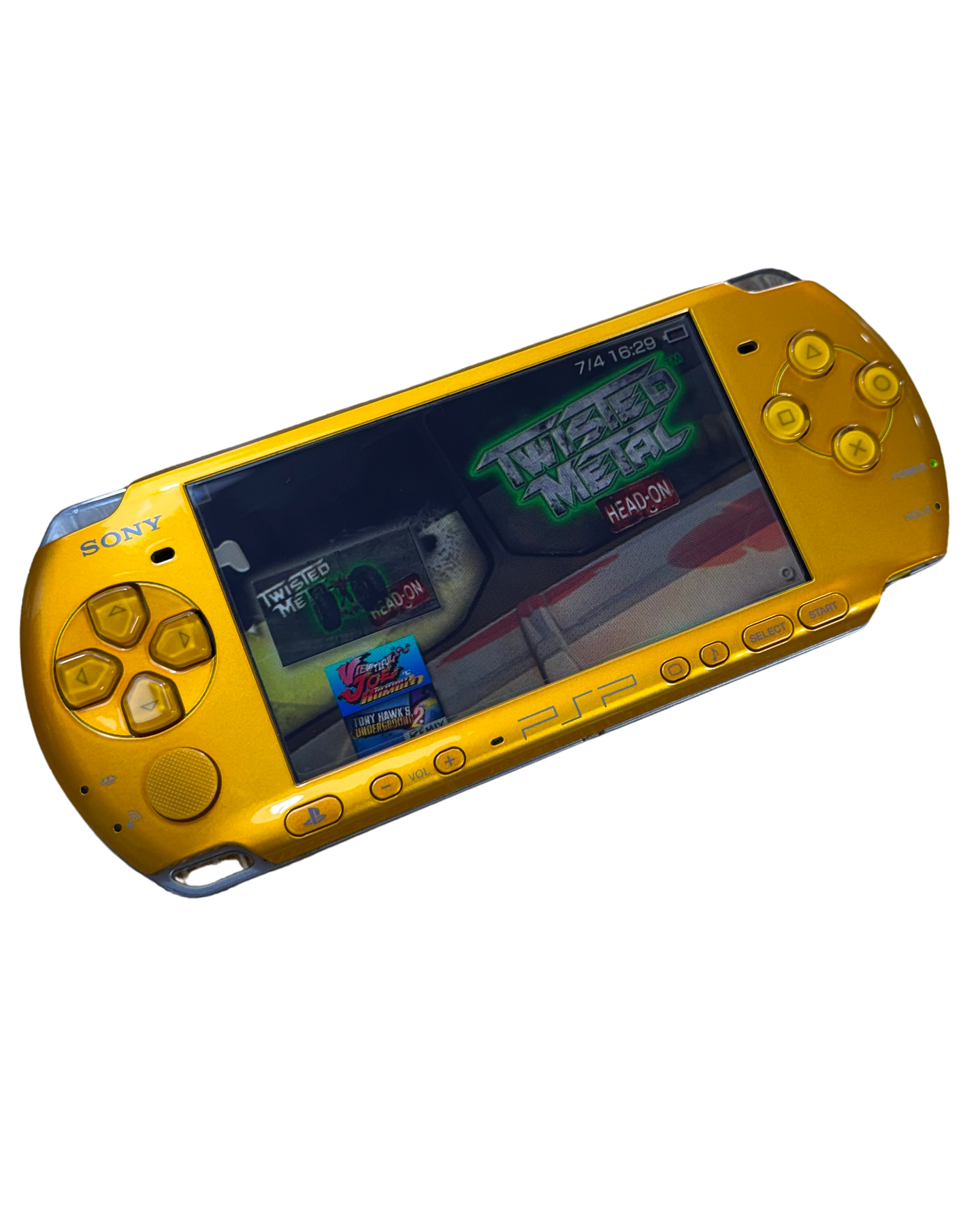Consola Portátil Sony PSP 3000 Amarillo Brillante + MicroSD 64GB 4