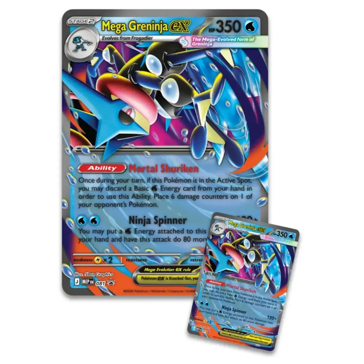 Mega Greninja ex Premium Collection Inglés 2