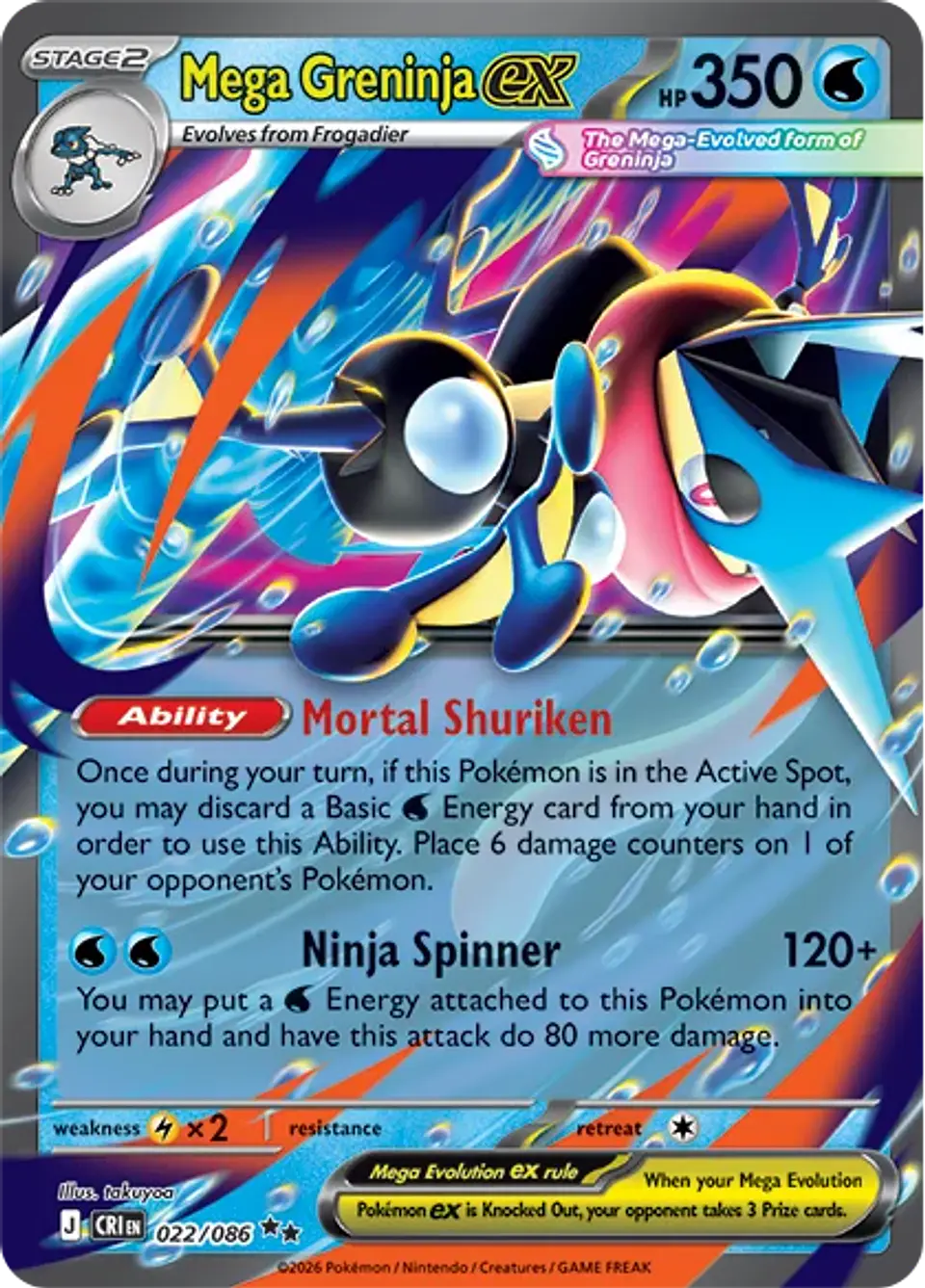 Mega Greninja ex Premium Collection Inglés 6