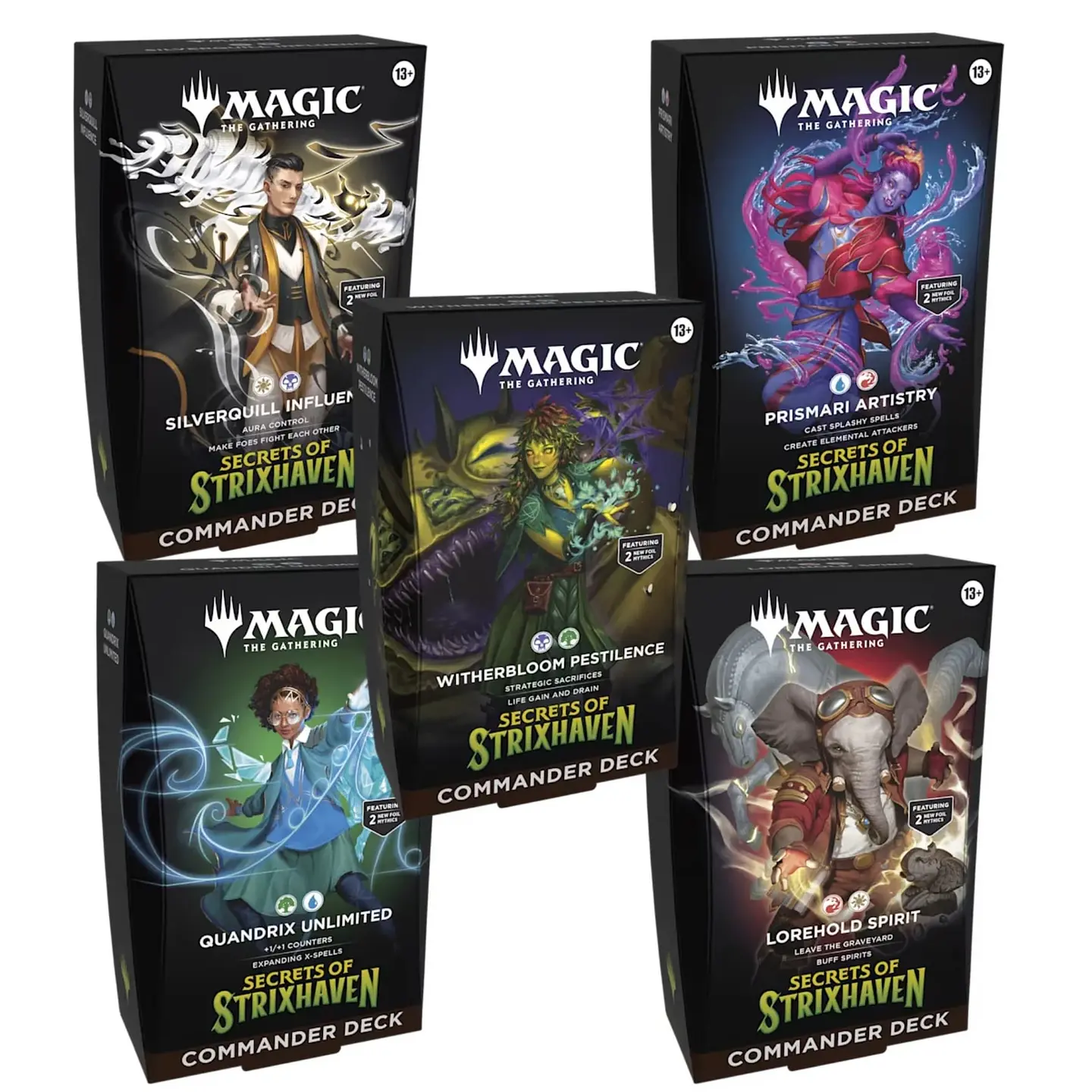 Magic Secrets of Strixhaven – Commander Deck Quándrix Sin Límite Español 2