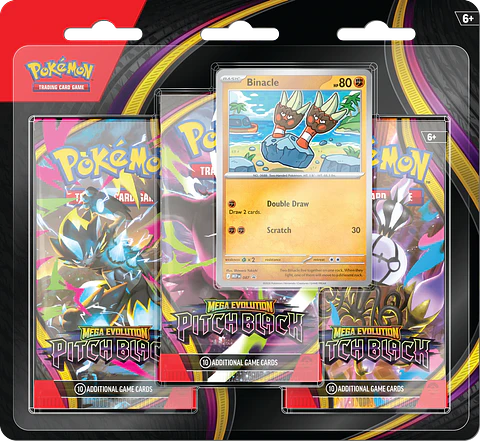 (PREVENTA) Mega Evolution — Pitch Black Blíster 3 Sobres (Inglés)