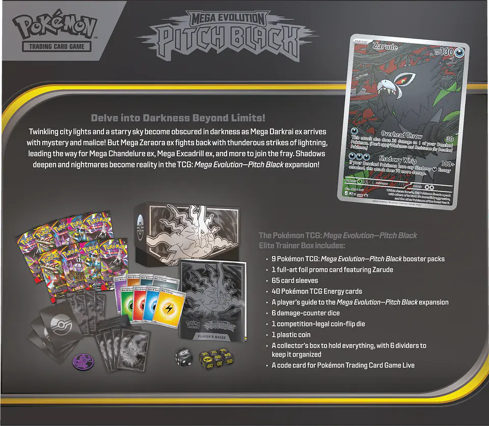  (PREVENTA) Pitch Black Case Elite Trainer Box  – Inglés 4
