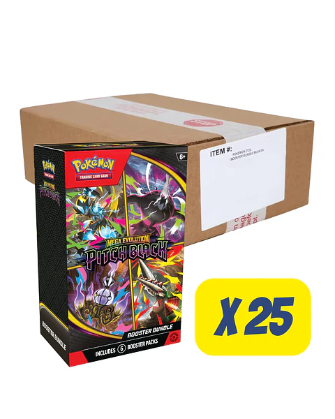 (PREVENTA) Mega Evolution — Pitch Black  Case Booster Bundle – Inglés