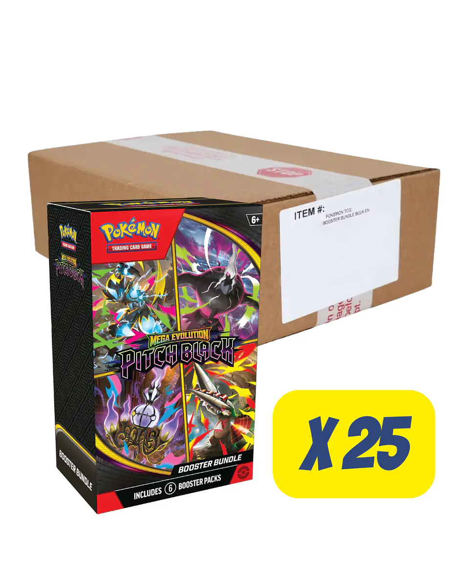 (PREVENTA) Mega Evolution — Pitch Black  Case Booster Bundle – Inglés 1