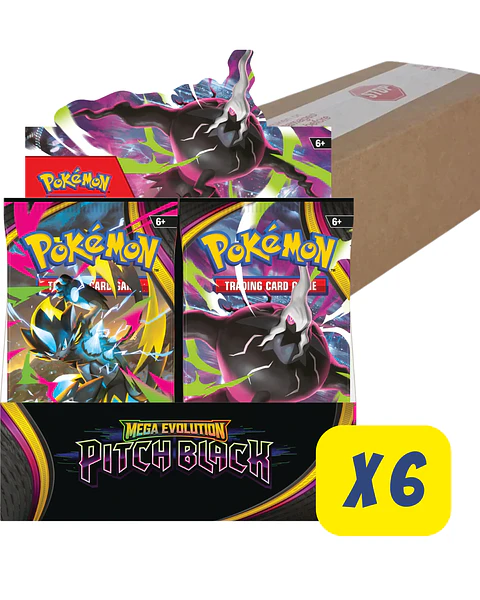 (PREVENTA) Mega Evolution — Pitch Black Case Booster Box – Inglés