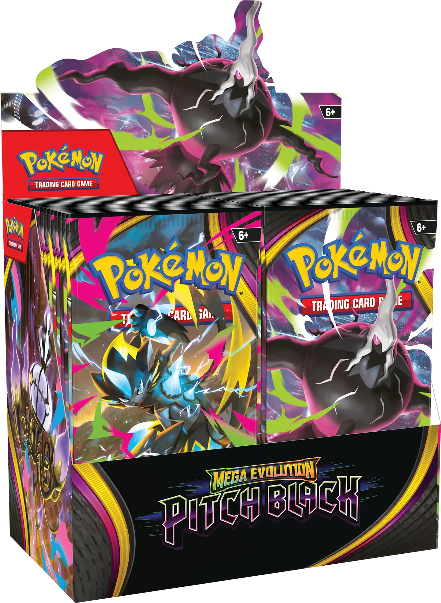 (PREVENTA) Mega Evolution — Pitch Black Case Booster Box – Inglés 5