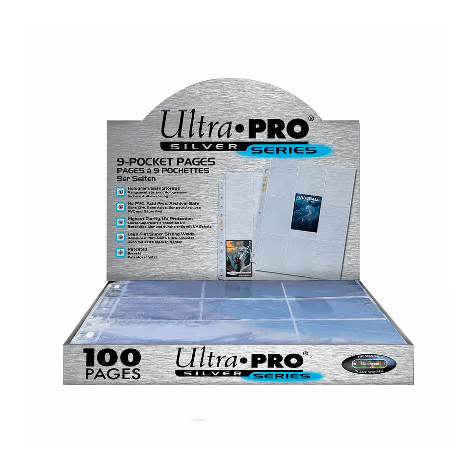 Ultra Pro Sheet Silver Display x100 1